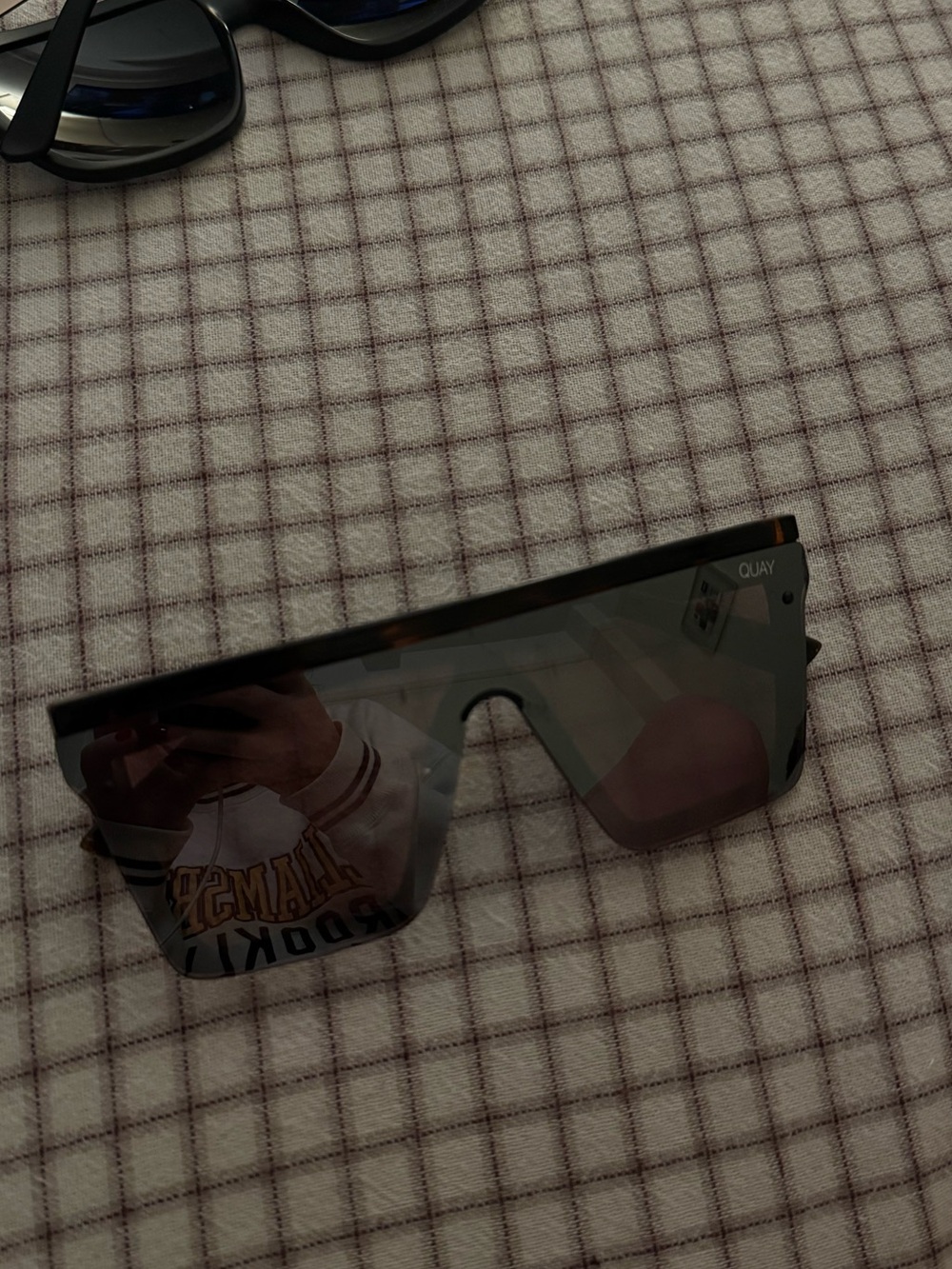 Quay Australia Black Shield Sunglasses